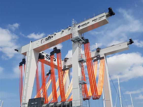 100 ton marine boat hoist 