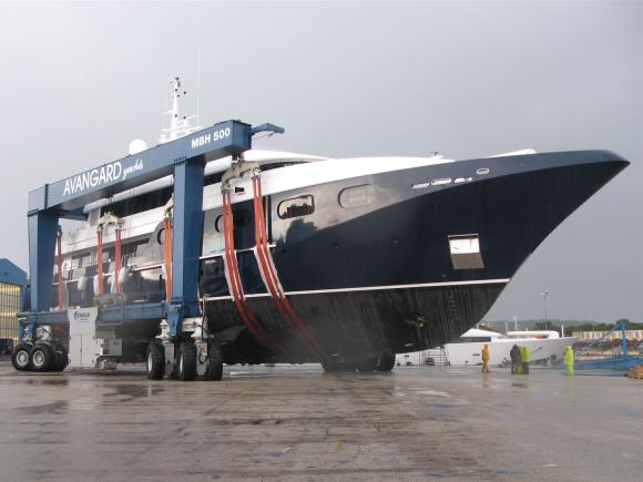 mobiler bootskran 500 ton 