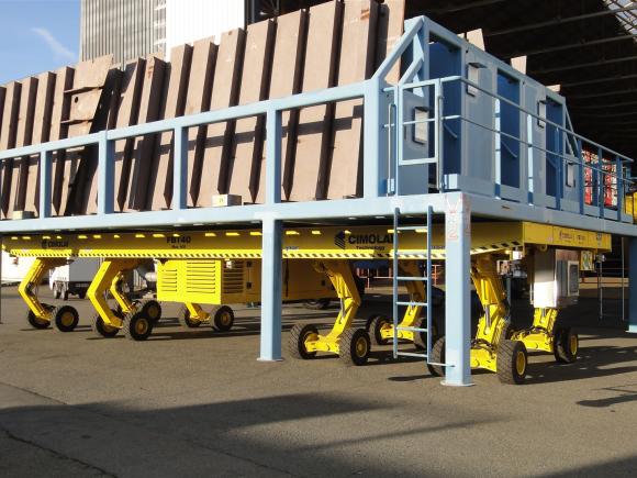 Plattform transporter Niederhubwagen